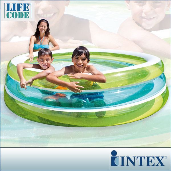 INTEX - 【限量促銷】圓型三層透明戲水游泳池(742L)