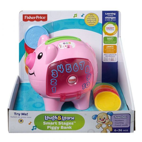 美國Fisher-Price 費雪 - 智慧學習小豬撲滿