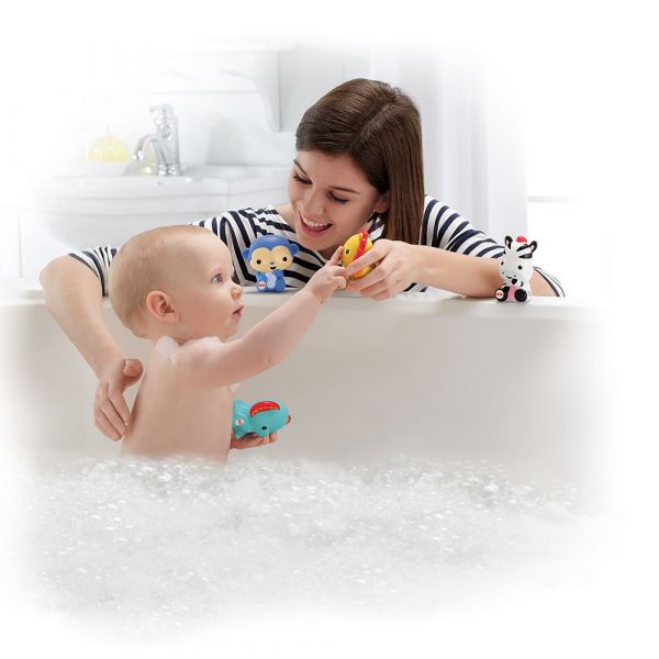 美國Fisher-Price 費雪 - 費雪可愛動物洗澡玩具組