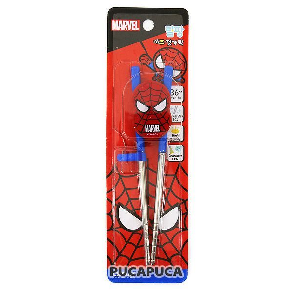 韓國 Lilfant - 不鏽鋼學習筷-蜘蛛人