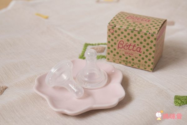 日本 Bétta - 手作防脹氣 PPSU 奶瓶-Brain 仿母乳食感-專屬替換奶嘴組 (圓孔 [0個月新生兒起])-標準型(窄口徑)-2入/盒