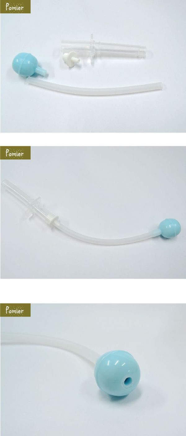 韓國 Pomier 朴蜜兒 - 韓製 HAPPYLAND Tritan 防脹氣十字孔自動果汁杯-十字孔吸管配件-200mL/280mL通用