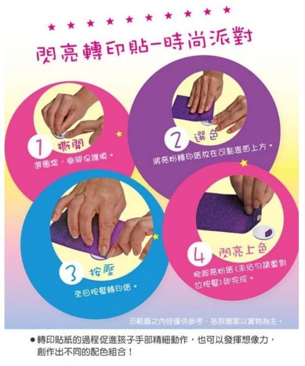 美國瑪莉莎 Melissa & Doug - MD 勞作-閃亮轉印貼-時尚派對