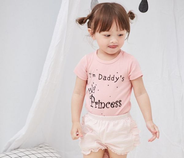 麗嬰房 Little moni - 家居系列花苞泡泡短褲-熱情粉