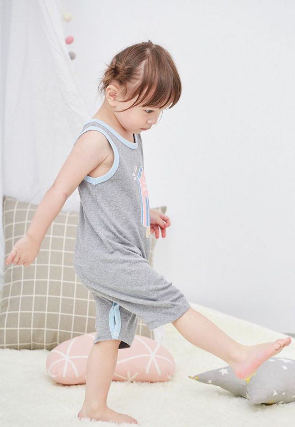 麗嬰房 Little moni - 家居系列背心連身裝-粉紅