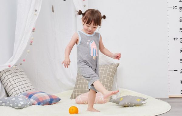 麗嬰房 Little moni - 家居系列背心連身裝-粉紅