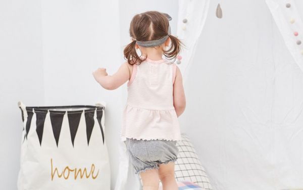 麗嬰房 Little moni - 家居系列背心套裝(兩件組)-淺珊瑚