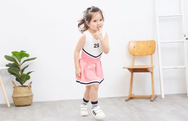 麗嬰房 Little moni - 無袖洋裝連身裙-玫瑰紅