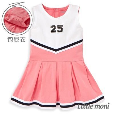 麗嬰房 Little moni - 無袖洋裝連身裙-玫瑰紅