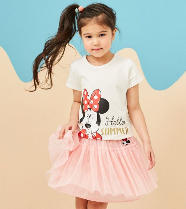 麗嬰房 Disney - 米妮系列俏麗甜心蓬紗裙-粉紅