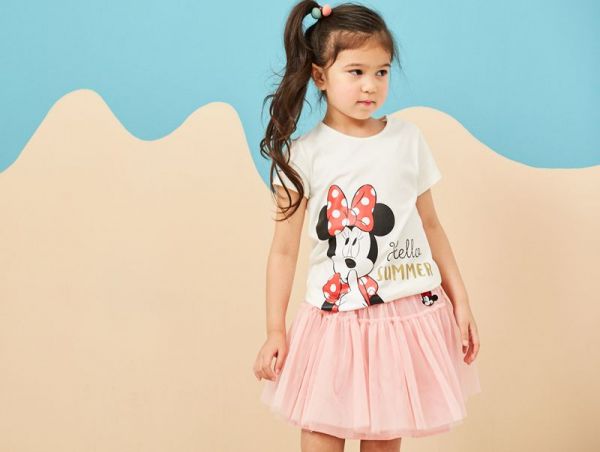 麗嬰房 Disney - 米妮系列俏麗甜心蓬紗裙-粉紅