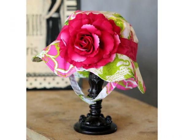 美國 Fancy That Hat - 大花抗UV防曬遮陽帽-繽紛花卉