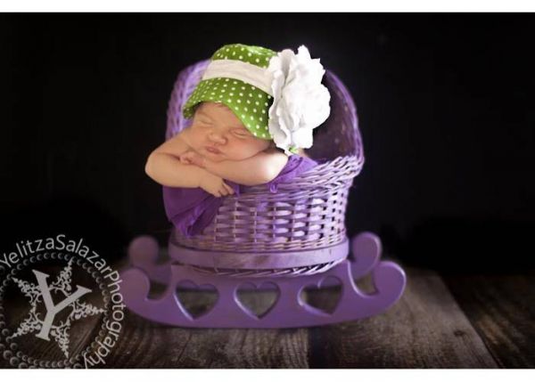 美國 Fancy That Hat - 大花抗UV防曬遮陽帽-綠/白玫瑰