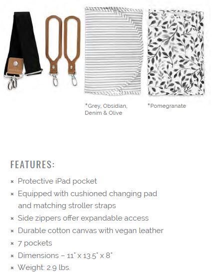 美國 Little Unicorn - LU時尚2way托特包-星辰灰