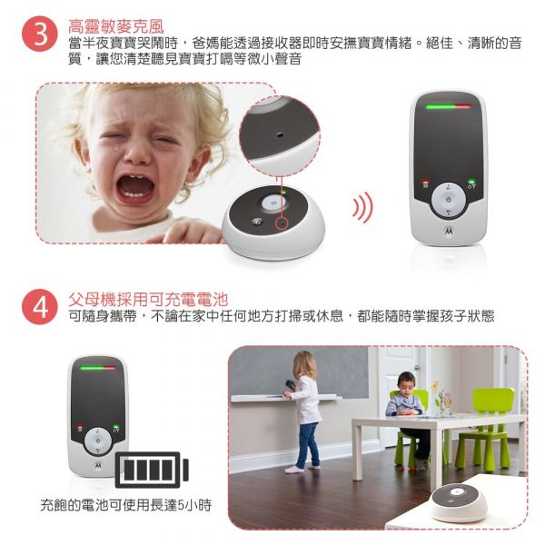 Motorola - 嬰兒數位監聽器-MBP160
