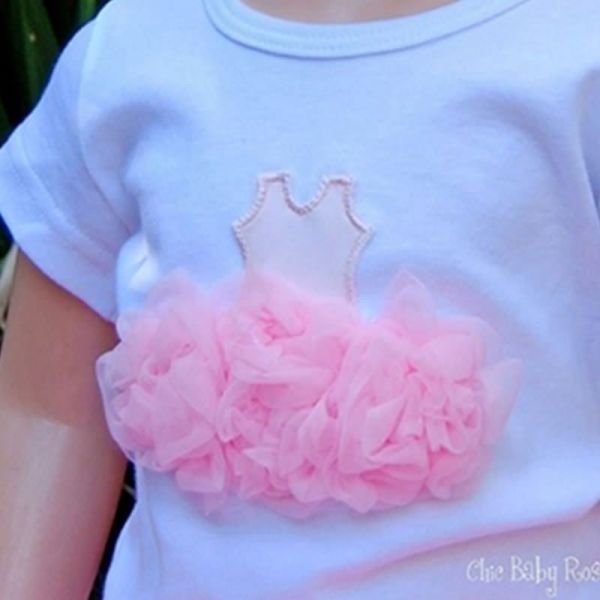 美國 Chic Baby Rose - 手工雪紡純棉上衣_芭蕾舞者-背心-淡粉--成人 (L)