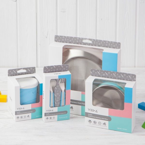 VIIDA - Soufflé抗菌不鏽鋼兒童餐杯-杯子-萊姆黃