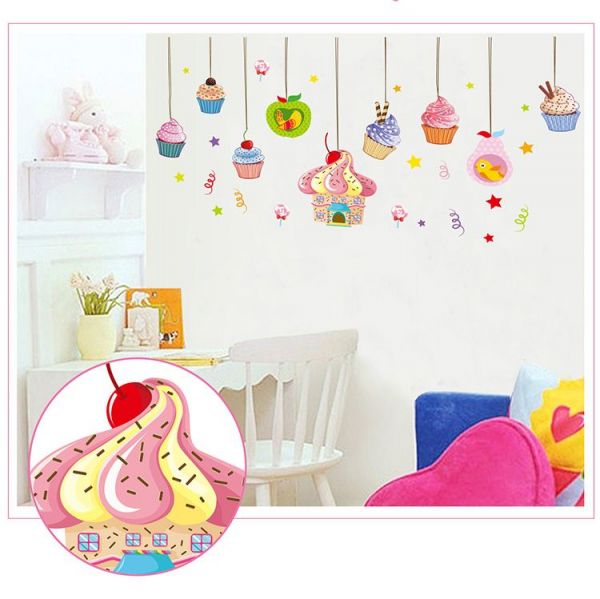 JB Design - 時尚壁貼-歡樂蛋糕吊飾 (60cm*90cm)