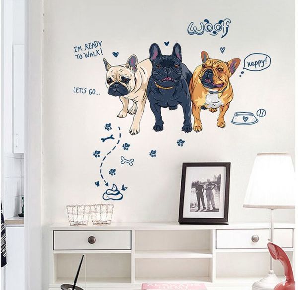 JB Design - 時尚壁貼-可愛法鬥 (60cm*90cm)