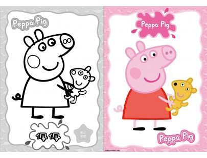 粉紅豬小妹 塗塗畫畫書─經典篇