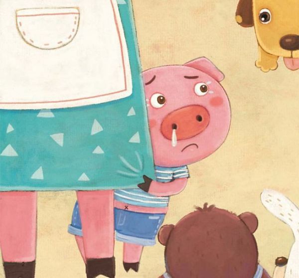 小暖屋繪本館-膽小的怕怕豬