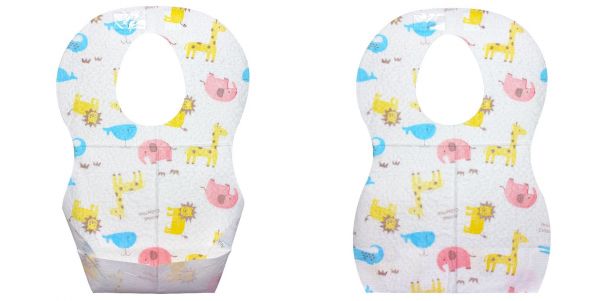 akachan honpo - 3層拋棄式圍兜20入-動物