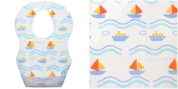 akachan honpo - 3層拋棄式圍兜10入-動物