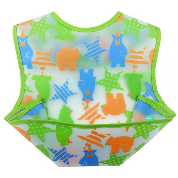 akachan honpo - 嬰幼兒立體口袋圍兜-熊