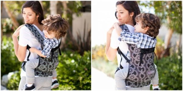 美國ERGObaby - 【有機棉】ERGObaby嬰兒揹巾/揹帶-東洋和菊【原版LOGO】