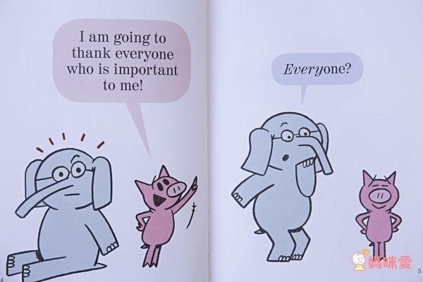 The Thank You Book (An Elephant and Piggie Book) 謝謝你，我的好朋友