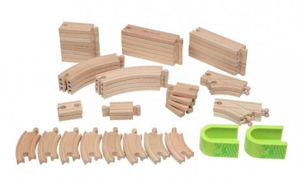 KCFriends - 50pcs 木製火車軌道-50pcs