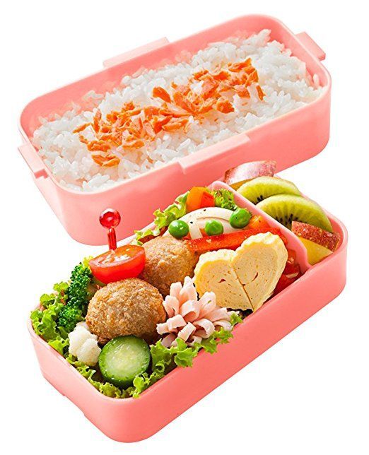 日本 SKATER 代購 - 日本製可微波雙層樂扣便當盒(附隔板)-小美人魚 (600ml)-PFLW4