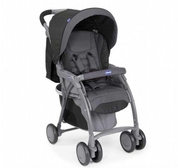 義大利 chicco - SimpliCity都會輕便推車+KeyFit 手提汽座組-經典黑