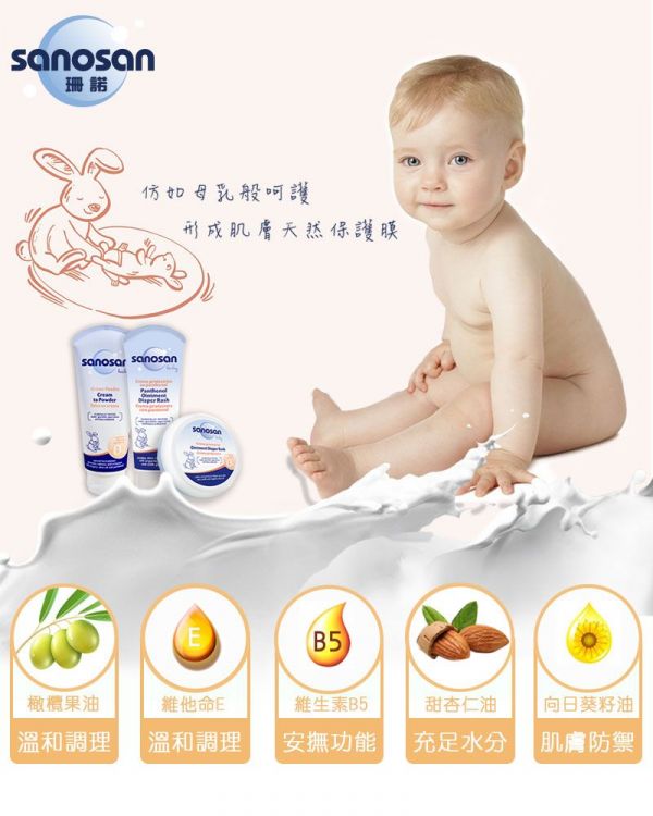 德國珊諾sanosan - baby護臀修護膏-150ml
