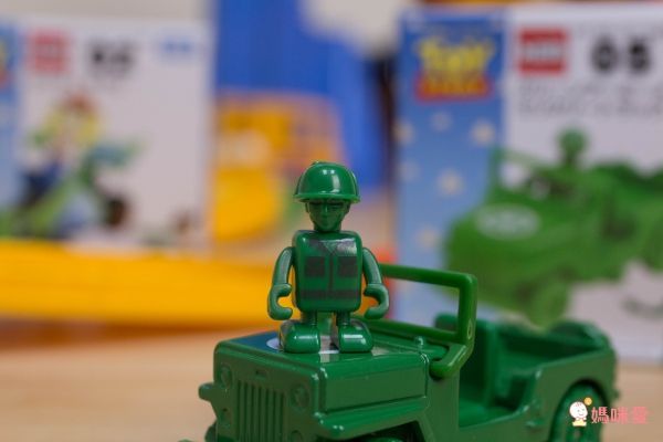 TOMICA - 玩具總動員小車組合-TS-05綠色小兵+TS-02胡迪+TS-03紅心小馬