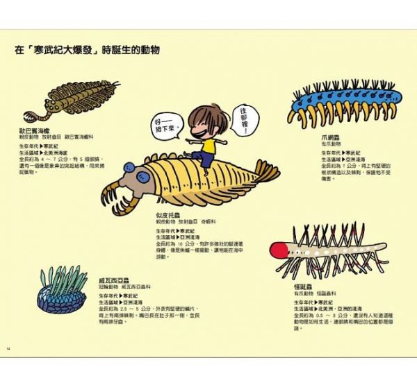 奇妙的海洋滅絕動物繪本圖鑑
