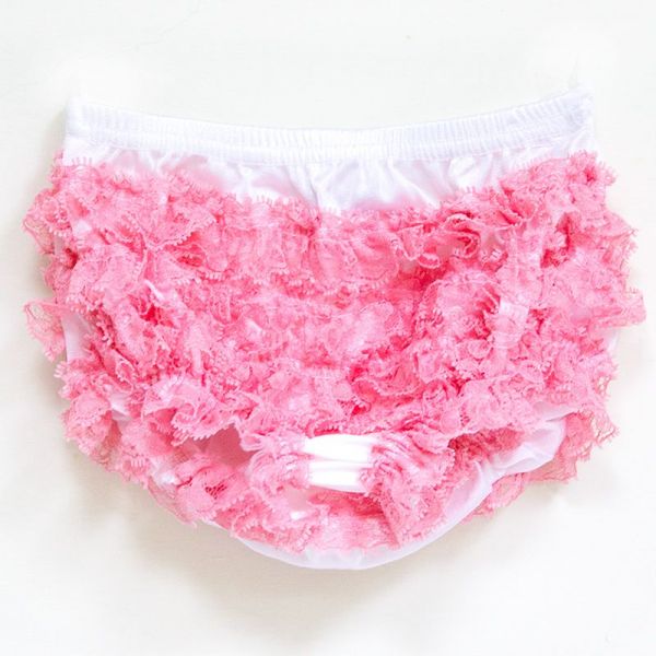 美國 Chic Baby Rose - 蕾絲屁屁褲-純白+淡粉 (0-3Y)