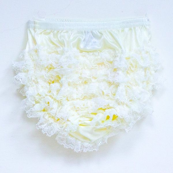 美國 Chic Baby Rose - 蕾絲屁屁褲-米白 (0-3Y)