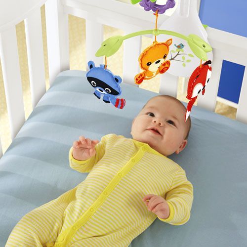 美國Fisher-Price 費雪 - 森林朋友三合一音樂吊鈴