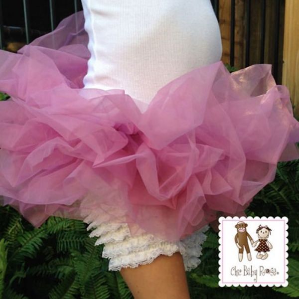 美國 Chic Baby Rose - 雪紡小澎裙-灰玫瑰