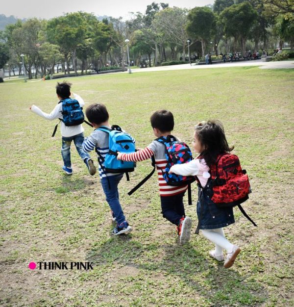 THINK PINK - 迷你後背包/童包-方格紫