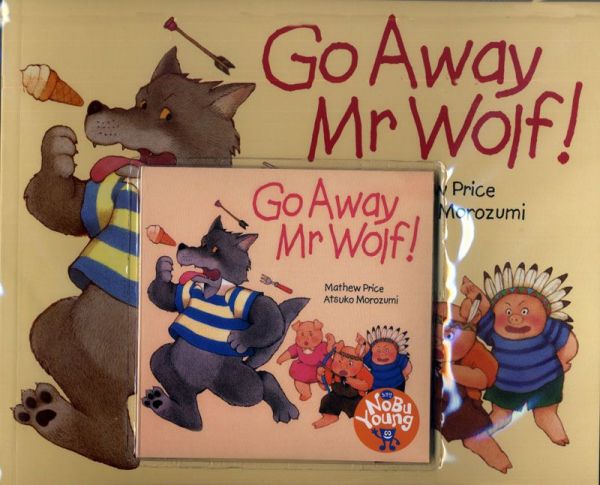 廖彩杏老師有聲書-GO AWAY MR.WOLF /平裝繪本+CD