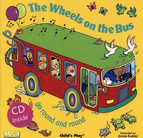 廖彩杏老師有聲書-WHEELS ON BUS /平裝繪本+CD