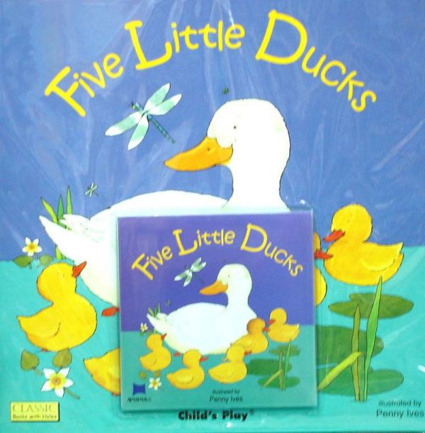 廖彩杏老師有聲書-FIVE LITTLE DUCKS /平裝繪本+CD