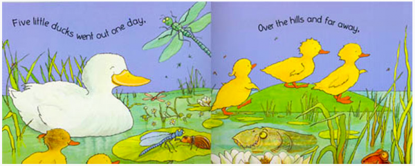 廖彩杏老師有聲書-FIVE LITTLE DUCKS /平裝繪本+CD