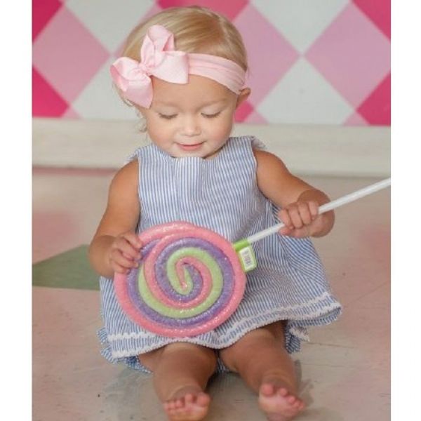 美國 RuffleButts - 小女童甜美荷葉邊搖擺衣/洋裝-夏日清爽藍