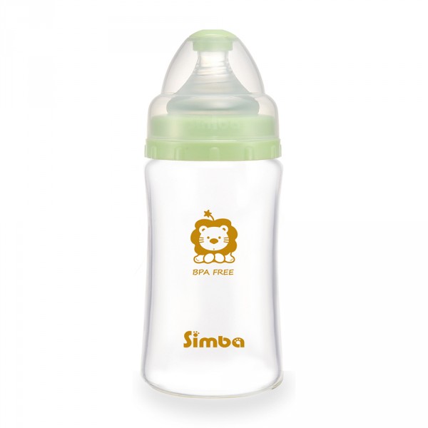 Simba 小獅王辛巴 - 超輕鑽寬口玻璃奶瓶6入組-內含240ml*4、180ml*2