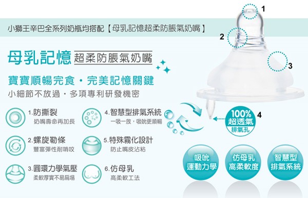 Simba 小獅王辛巴 - 超輕鑽寬口玻璃奶瓶6入組-內含240ml*4、180ml*2