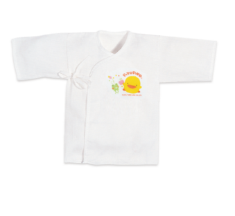 黃色小鴨紗布肚衣透氣性佳，吸濕力強