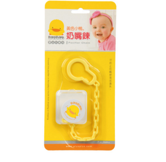 黃色小鴨 - 圓型奶嘴鍊